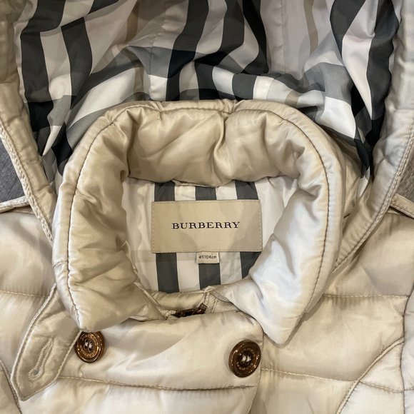 Kids Burberry puffer jacket 4y - Picture 2 of 3